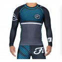 Fuji Sports Script Long Sleeve Rashguard Blue