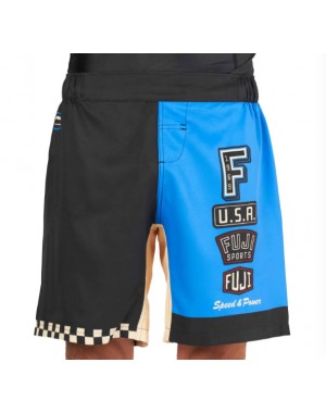 Шорти для ММА та Джиу Джитсу Fuji Full Throttle Lightweight Shorts Black/Blue Шорти для ММА та Джиу Джитсу Fuji Full Throttle Lightweight Shorts Black/Blue
