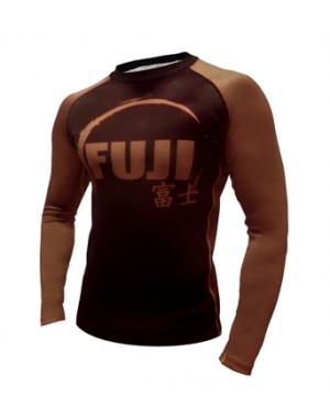 Рашгард Fuji Sports IBJJF Ranked Rash Guard Brown Long Sleeve