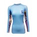женский рашгард Fuji Sports Women's Kimono Rash Guard Blue
