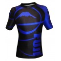 Fuji Sports Freestyle IBJJF Ranked Rashguard Blue Short Sleeve #4473