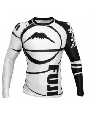 рашгард FUJI Sports Freestyle IBJJF Ranked Rashguard White Long Sleeve #4471