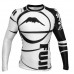 рашгард FUJI Sports Freestyle IBJJF Ranked Rashguard White Long Sleeve #4471
