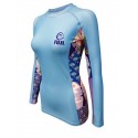 Fuji Sports Women's Kimono Rash Guard Blue