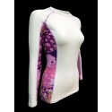 Fuji Sports Women's Kimono Rash Guard White/Pink #2506