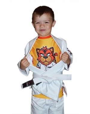 рашгард для детей FUJI Sports Toshi the Tiger Rash Guard, Kids, Yellow/Orange