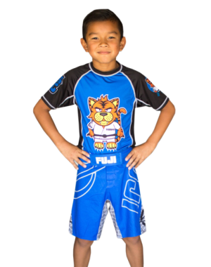 детские шорты для джиу джитсу и ММА FUJI Inverted Kid's Board Shorts, Blue, #2030Y